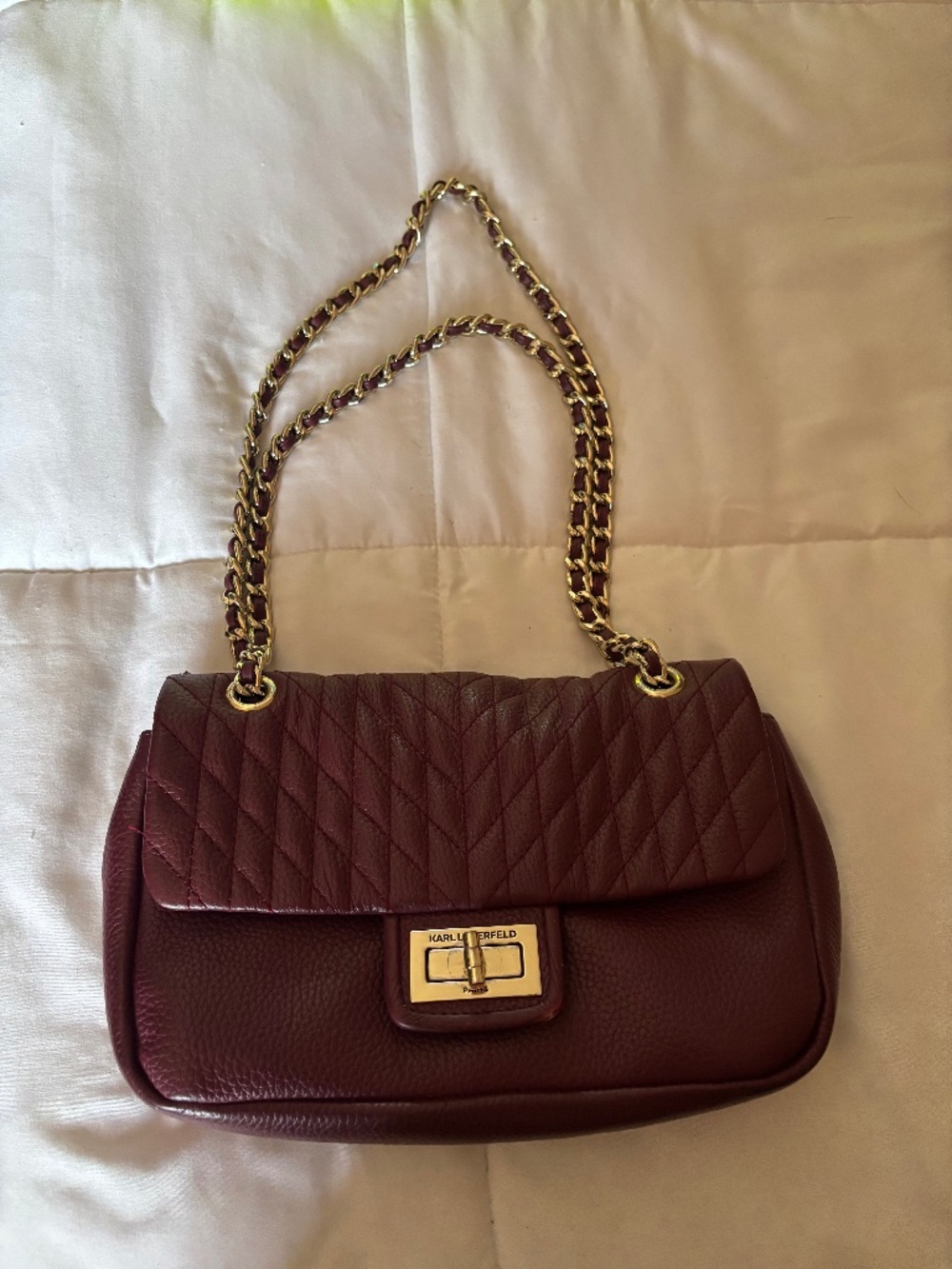 Karl Lagerfeld Burgundy Purse ✨
